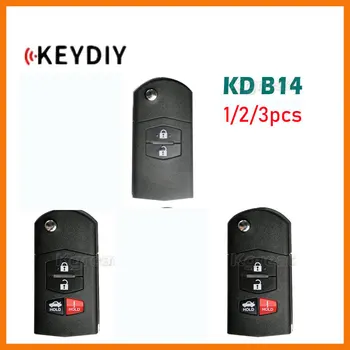 1/2/3ks KEYDIY KD B14 Univerzálne Diaľkové Kľúč KD B Auto Diaľkové Tlačidlo pre Mazda Štýl Kľúče od Auta pre KD-X2 KD900 KD Mini Tlačidlo Programátor