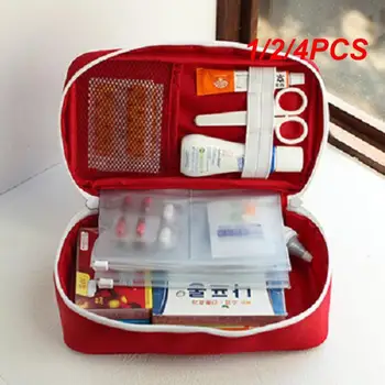 1/2/4PCS Cestovné Prvá Pomoc Kit Bag Domáce Prenosné lekárničky na poskytnutie Prvej Pomoci Veľkú Kapacitu Organizátor Box Úložný Vak Núdzové