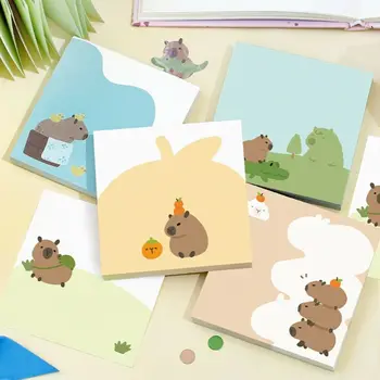 100 Listov Roztomilý Capybara Memo Pad Scrapbooking Cartoon Iny Notebooky Publikované Kawaii Správu, Papier, Školské Potreby