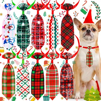 10pcs Psa Uviazať Na Vianoce Pre Psy domáce Zvieratá Bowties Kravaty, Vianoce Psa Pripraviť Pet Príslušenstvo Pre Malé Psy