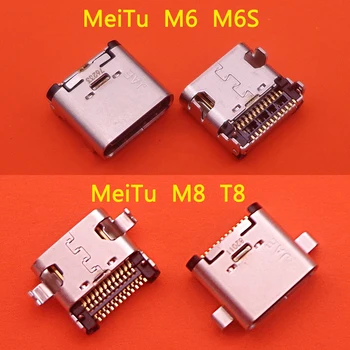 12P Micro USB konektor Zásuvka Konektor Typu C Mobilný Telefón Nabíjanie Nabíjací Port, kábel Dock Žena pre MeiTu M6 M6S M8 T8