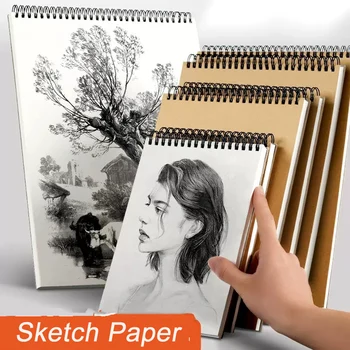 160GSM Sketchbook pre Kreslenie Notebook A4 Maľovanky Estetické Akvarelového Papiera, poznámkový blok pre Značky Študentov, Školské potreby