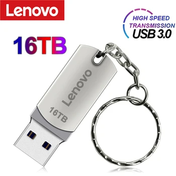 16TB Lenovo USB 3.0 kl ' úč 8TB 4TB High Speed Metal Flash Pero Jednotku, Prenosné, Nepremokavé U Diskov Stick Mini SSD Memoria Pero USB