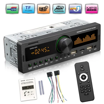 1Din autorádia Multimediálne Handsfree MP3 Prehrávač, FM AM Audio 12V USB/SD/AUX Vstup V Dash Locator Auto Stereo Vedúci Jednotky