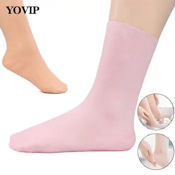 1Pair S/L Spa Silikónové Ponožky Hydratačný Gél Ponožky Prevencia Nohy Suchosť Krakovaný Odumreté Odstrániť Exfoliačný Starostlivosť o Nohy Nástroj