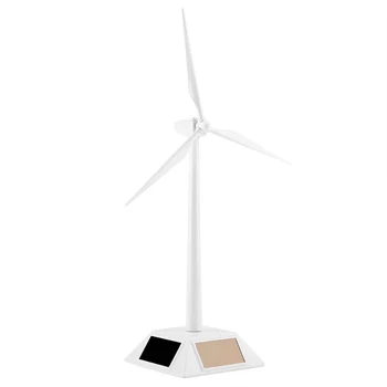 1pc Solar Wind Mill Model Poháňané Vetrom Mlyn Model Plochy Dekor Plavidlá Deti Deti Vzdelávania Domáce Dekorácie Náradie