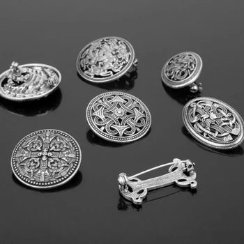 1PC Stredoveké Viking Štít Brošne Pin Plášť Šatkou Pin Keltské Severanov Šperky
