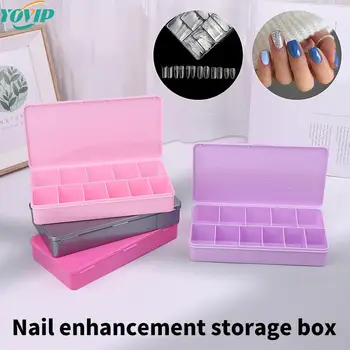 1Pcs Falošný Necht Box Nechtový Tip Prázdne Políčko Multicolour Nail Art Prípade Kontajner Box Akryl Skladovanie Prípade 11 Mriežky Nástroj