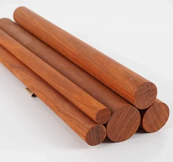 1PCS Priemer:50 mm Dĺžka:400-500mm Pevné Drevo, Červená Hruška Kolo Rod Stick Mahagón Kolo Stick(Môže Upraviť)