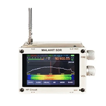 1Set Dotykový Displej Malachit SDR Pro Rádio Letectva Kapela DSP SDR Prijímač 50Khz-2GHZ Full Band 3,5 Palcový S Anténou (Biela)