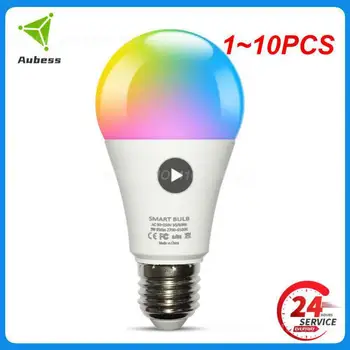 1~10PCS Tuya 12W/15W, WiFi, Smart Žiarovky E27 RGB LED Lampa Stmievateľné s Inteligentný Život APLIKÁCIE, Hlasové Ovládanie pre Domáce, Alexa