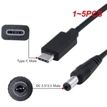 1~5 KS Typ C Do DC Boost Kábel DC 5V na 12V WiFi Powerbank Konektor Kábla USB Kábel Boost Converter pre Wifi Router, Modem