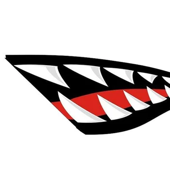 2 ks Shark Ústa, Zuby Die-Cut Vinylové Nálepky Ochranu Proti Poškriabaniu Samolepky pre Kajak Kanoe Čln, Loď