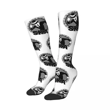 2 Tone Ska Šachovnica Teľa Ponožky Bavlna Bežné Dvoch Tónov Hudby Ska-rock Skontrolujte Rocksteady Ponožky Príslušenstvo Nižšie podkolienky