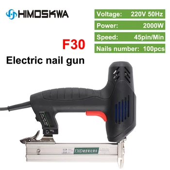 2000W mini Electric nail gun F30 rovno nail gun elektrický nástroj 45PCS/MIN 220V~240V, spracovanie Dreva pre Nábytok