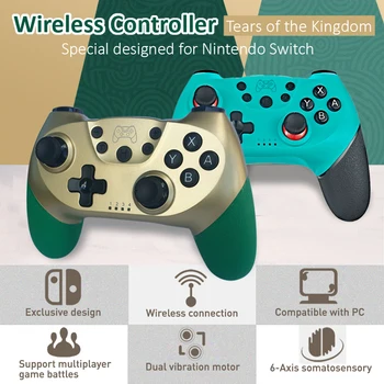 2023 Bezdrôtový ovládač ZELDA Pre Nintendo Prepínač OLED Bluetooth-Kompatibilné Tlačítkový Ovládač Pre NS Prepínač Hra Príslušenstvo