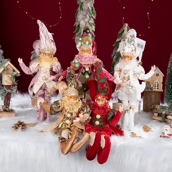 2023 Nové Prišiel Elfovia Bábika Festival Dekorácie Vianočné Elf Na Polici Sviatok Deti Darčeky Ornament Ohybný Elfovia Plyšové Hračky