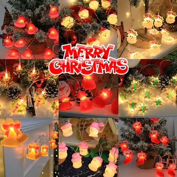 2023 Vianočné Dekorácie LED Reťazec Svetlá Nový Rok Krytý Atmosféru Miestnosti Batérie Svetlá Festival Záhrade Trávnik Svetlá 255