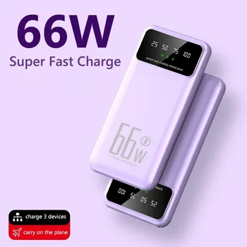 2023New Power Bank 30000mAh 66W Dual Port Super Rýchle Nabíjanie Prenosných Externá Nabíjačka Pre iPhone Huawei Samsung