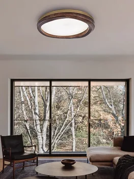 2024 Nového Moderného Masívneho Dreva Stropné Svietidlo Led Luxusné Domova Minimalistický Stropné Lampy, Drevené pre Spálne Obývacia Izba
