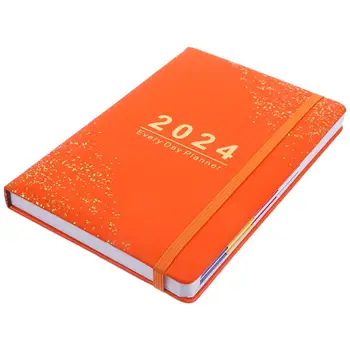 2024 Program Kniha Ročné Denné Plánovanie Notebook Mesačný Plánovač Plán Poznámkový Blok Prenosné Papier Plán Office Kancelárske Potreby