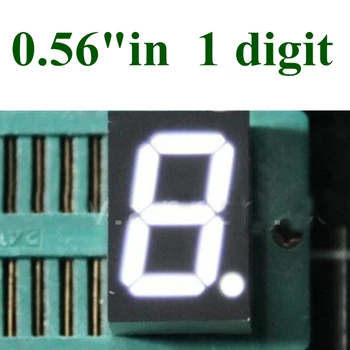 20PCS 7 Segment Biele LED Displej 0.56 palcový 1 Bit Digitálny Trubice Plastové Kovové Spoločná ANÓDA(Nixie tube)