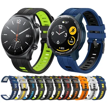 22 mm Rýchle uvoľnenie Silikónové Popruh Pre Xiao Sledovať Verzia potítka Mi watch color 2 šport Smartwatch Watchband Náramok