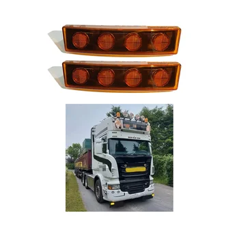 24V LED Sunvisor Lampa Signálneho Svetla Zhora Svetlá pre Scania Truck Série 1798980 1910437 Žltá
