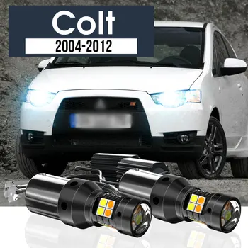 2x LED Duálny Režim Zase Signál+Denných prevádzkových Svetlo Blub DRL Canbus Príslušenstvo Pre Mitsubishi Colt 2004-2012 2007 2008 2009 2010