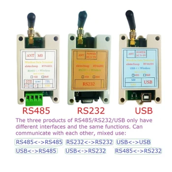 2X RS485, RS232, USB Bezdrôtový Vysielač 20DBM 433M Prijímača A Vysielača VHF/UHF Rádio Modem(RS232) 2X RS485, RS232, USB Bezdrôtový Vysielač 20DBM 433M Prijímača A Vysielača VHF/UHF Rádio Modem(RS232) 4
