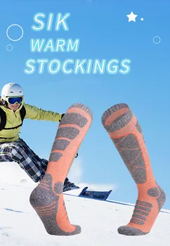 3 páry/veľa Žien dlhé lyžiarske ponožky Outdoor športové pribrala turistika ponožky Teplý Uterák-soled pančuchy