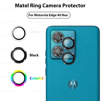 3D Zakrivené Kovové Tvrdeného Skla Fotoaparát Chránič Pre Motorola Okraj 40 Neo 40Neo Moto Edge40Neo 5G Prípade HD Objektív Ochranné Sklo