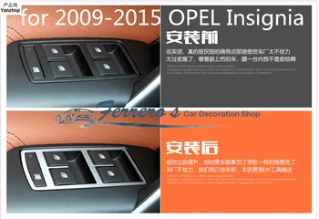 4pcs polepy áut z okna, výťah, panel decation pre 2009-2015 OPEL Insignia / pre vanxhall Insígnie