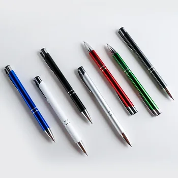 50pcs/veľa Hot predať Vlastné ballopint pero, kovové guličkové pero, podporu tlače loga reklamné veľkoobchod osobné kovové pero