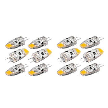 6 Kus G4 LED Žiarovka 12V DC Stmievateľné G4 COB LED Žiarovka 1.5 W Uhol Nahradiť 15W Halogénová Žiarivka (Teplá Biela)