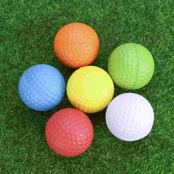 6pcs Flexibilné Praxi Gule PU Golfballs Školenia Loptu (Biela + Žltá + Modrá + Červená + Orange + Green) 6pcs Flexibilné Praxi Gule PU Golfballs Školenia Loptu (Biela + Žltá + Modrá + Červená + Orange + Green) 3