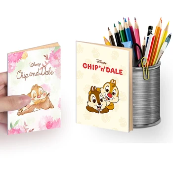 A6 Notebook - Chip n' Dale - Baby Disney Kreslené postavičky Písanie Poznámka Knihy, Kreslenie Vzor Narodeniny Darček Písacie potreby Supplie