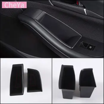 ABS Čierne Auto Strane Dverí Úložného Boxu Dvere, lakťová opierka Kontajner Skladovanie Rukoväť Kontajner na Mazda CX-30 2020-2023 Príslušenstvo