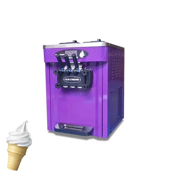 aeEasy Na Prevádzku Soft Ice Cream Stroj Ploche Troch Príchutiach Mrazené Jogurty Stroj Stroj