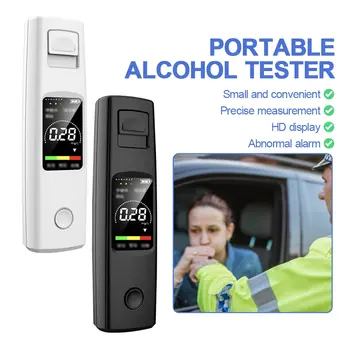 Alkohol Tester Odborná Vysoká Citlivosť Breathalyzer Non-Kontakt Alcoholometer Typ-C Nabíjanie Prenosných Breathalyzer