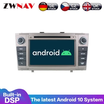 Android 10 PX5/6 4+64 G DSP IPS Displej Pre Toyota Avensis T27 2009 2010 2011 2012 2013 2014 2015 Rádio Stereo GPS Navi DVD Prehrávač