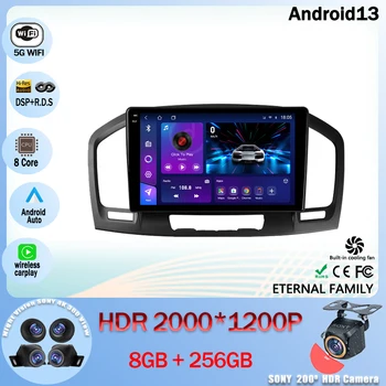 Android 13 Pre Buick Regal Na Opel Insignia 1 2009 - 2013 autorádia Multimediálne Video Prehrávač, Navigácia GPS 5G WIFI, BT 4G NECH