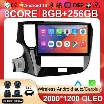 Android autorádia Multimediálne Video Prehrávač, Navigácia Pre Mitsubishi Outlander 3 III GF0W GF0W GG0W 2018 - 2021 GPS BT, WIFI 5.0