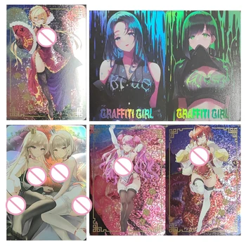 Anime Bohyne Príbeh Graffiti Dievča Krásy Qipao Série Diy Self-Made Karte Flash Hra Zber Narodeniny a Vianočné Darčeky