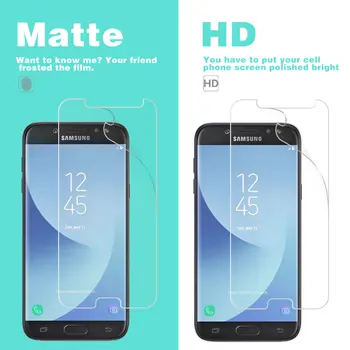 Anti-Glare Matné Fólie Pre Samsung J4 J5 J6 J7 Duo 2016 2017 2018 J510 J400F J710 J720F Jasné HD Lesklý Film S Cleanig Nástroje