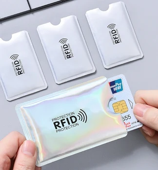 Anti-NFC Držiteľa Karty Rfid Zámok ID Card Reader Zámok Box Banka Držiteľa Karty Ochrany Hliníka Kovové Kreditnej Karty Box