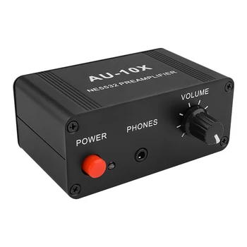 AU-10X NE5532 Audio Signálu Predzosilňovač pre Slúchadlá Pre AMP Rada Zisk 20db odpoveď zrušenia RCA, 3.5 MM regulácia Hlasitosti Zvonenia DC 12V