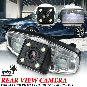 Auto Auto Zozadu Zálohovanie Chodu Parkovacie Kamery S 4 LED Svetlo Na Honda Accord Občianske EK FD Pilot Fit Jazz 1998-2013