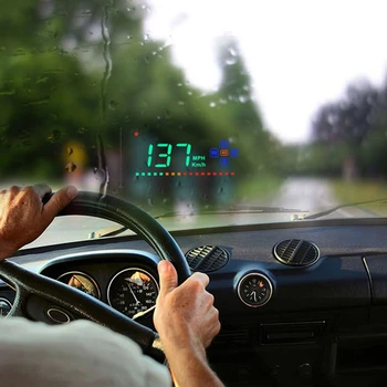 Auto Rýchlosť Projektor GPS Digitálne Auto Rýchlomer A2 Head Up Display Auto HUD čelné Sklo Projektor Univerzálny Auto Príslušenstvo