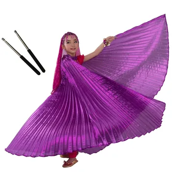 Bellydancing Isis Krídla+Palice pre Dievča Bollywood Šperky Dieťa Brušného Tanca Kostým Nastaviť Príslušenstvo Nastaviteľné Prútika Deti